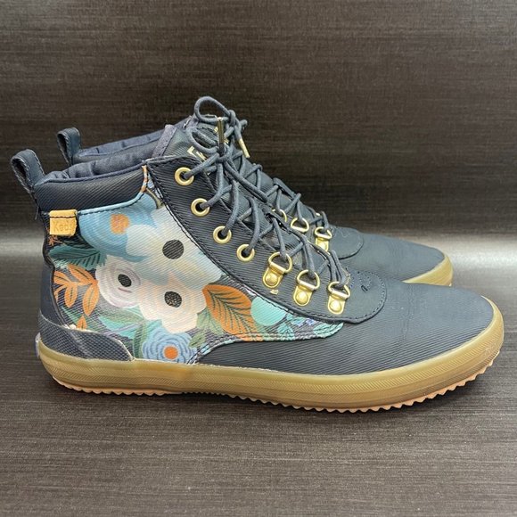 Keds Shoes - Keds x Paper Co. Scout Boot Women’s 8 Rain Shoes Water Repellent Lace Up Blue